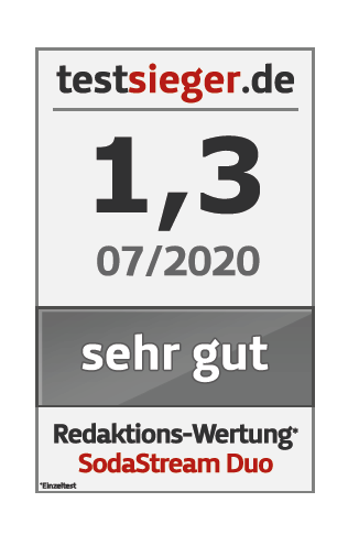 Ein Test winner.de-Abzeichen mit einer Bewertung von 1,3 vom 07/2020. Der Text lautet 'sehr gut'.