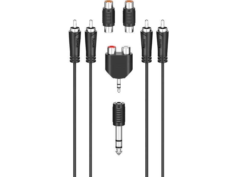HAMA 00205175 RCA CONENCTION SET - Audio-Kabel (Schwarz)