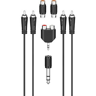 HAMA 00205175 RCA CONENCTION SET - Cavo audio (Nero)