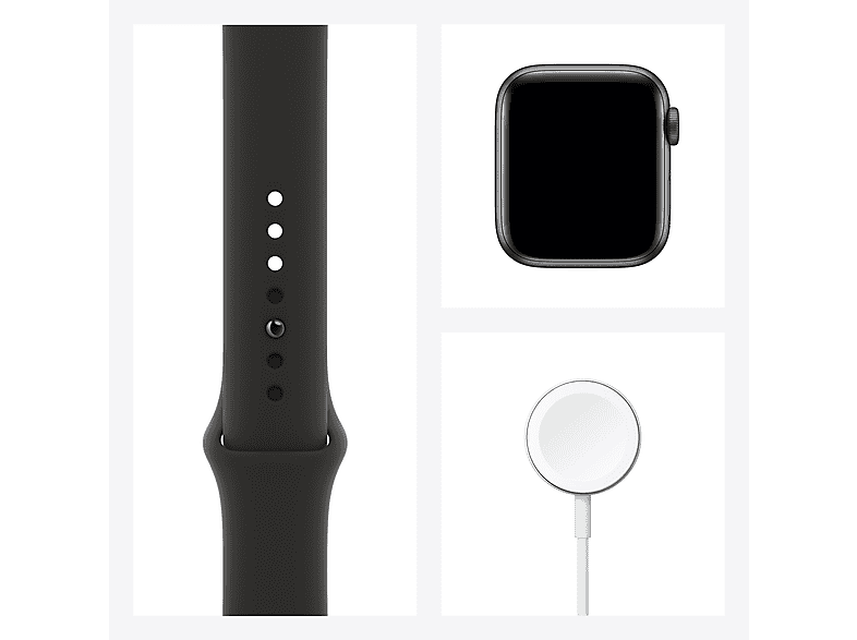 APPLE Watch Series 6 GPS, 40mm Aluminium Case Siyah Sport Band