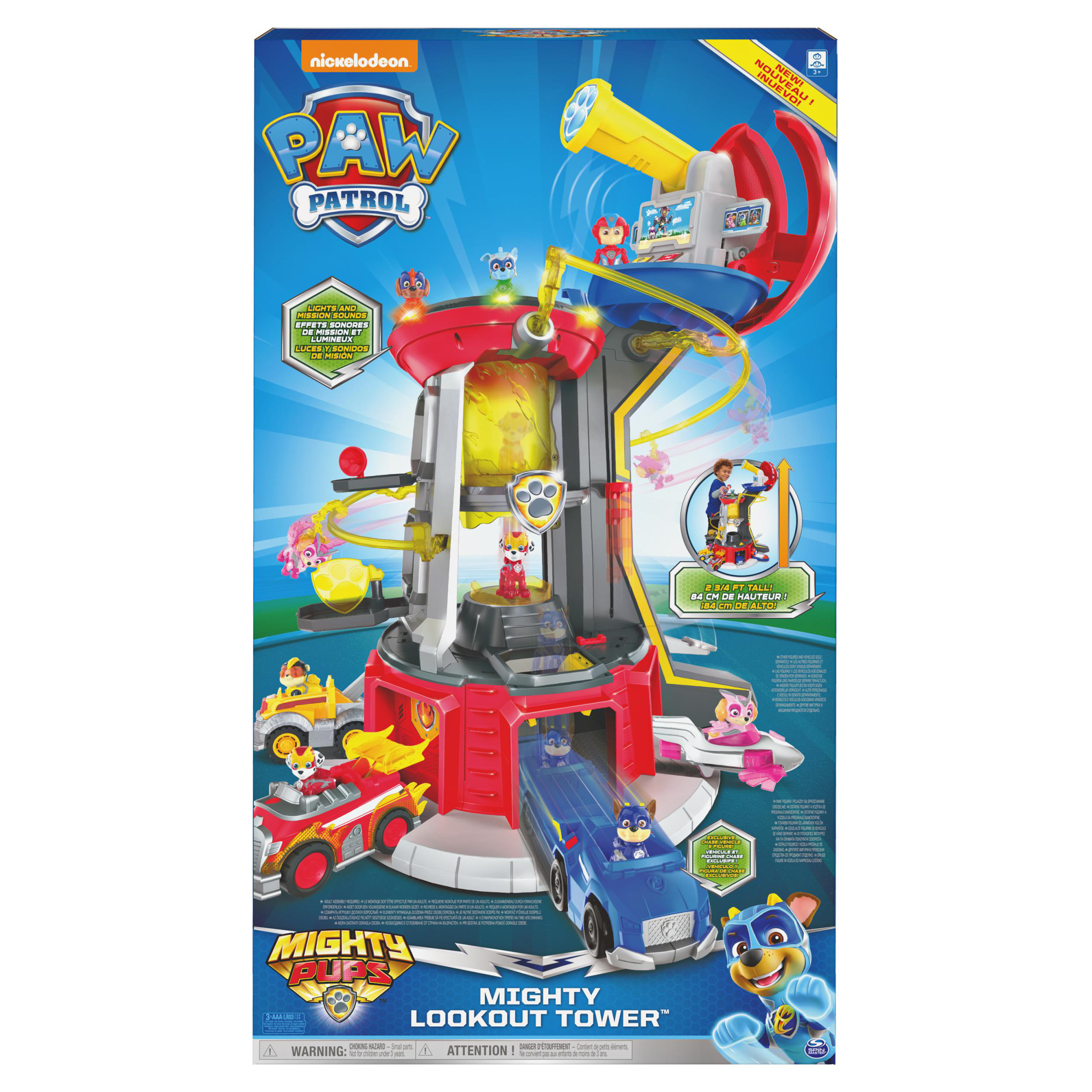 SPIN MASTER PAW Mighty Pups Lifesize Lookout Tower Spielzeugturm Mehrfarbig