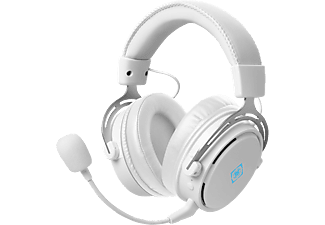 DELTACO WH90 - Cuffie da gaming, Bianco