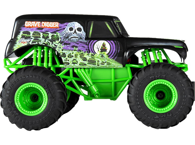 SPIN MASTER Jam Grave Digger MJC Monster Spielzeugfahrzeug, 1:24 Mehrfarbig