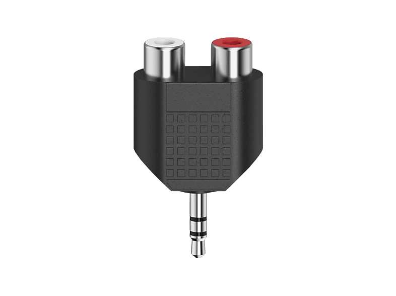 Hama 00205187 Kabeladapter 3.5mm 2 x RCA Schwarz, Silber
