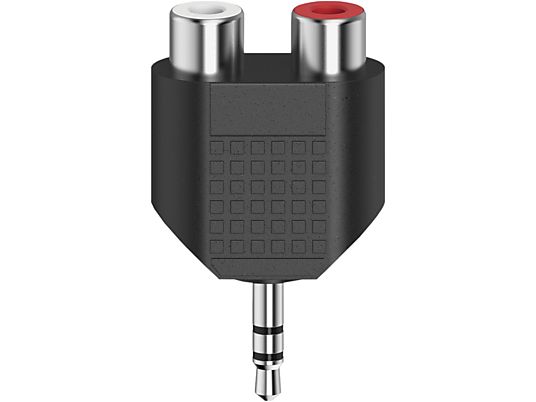 HAMA 00205187 ADAPTER RCA/AUX3 2XF/M - Audio-Kurzadapter (Schwarz)