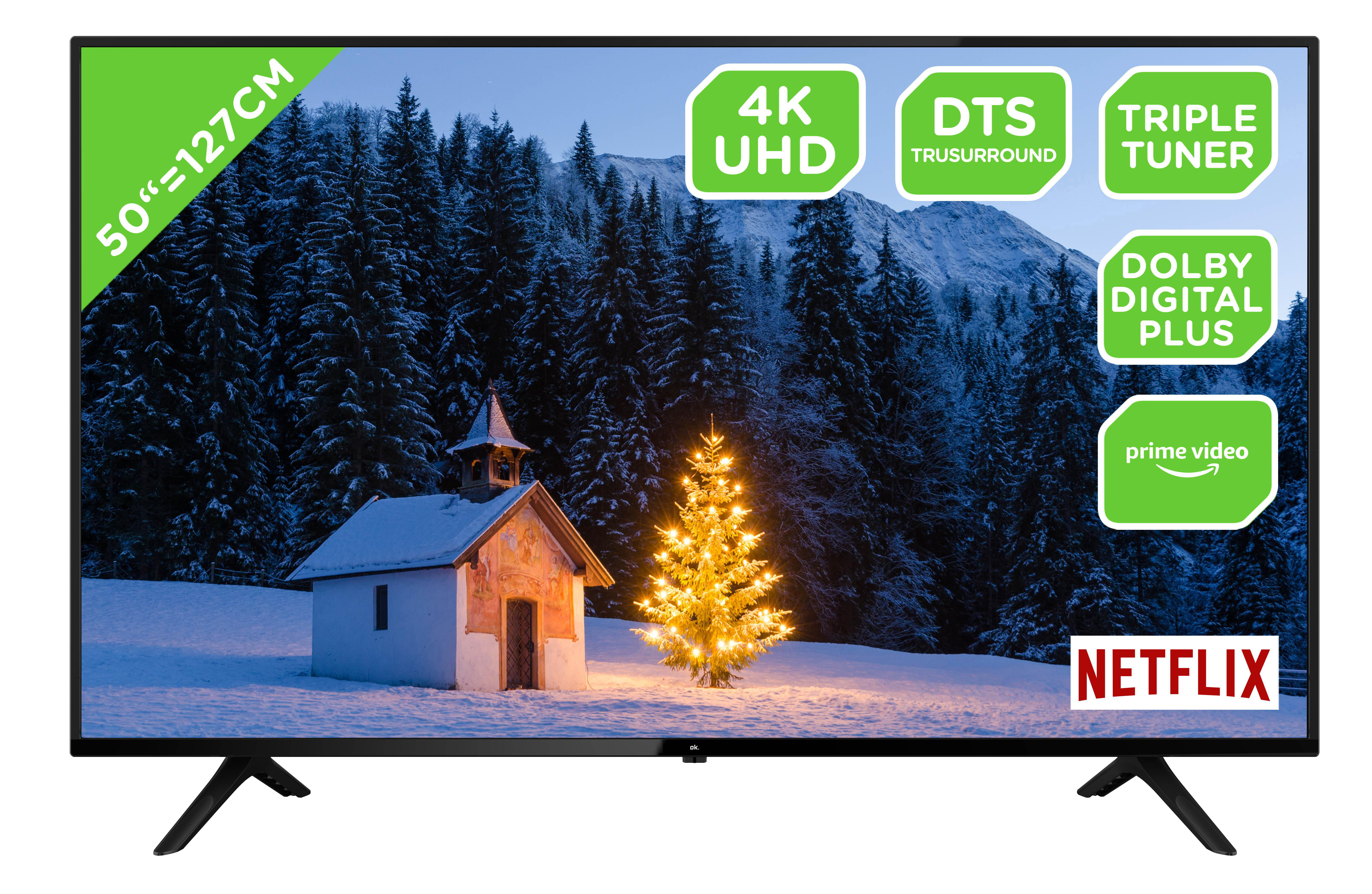 OK. ODL 50850US-TIB LED TV (Flat, 50 Zoll / 126 cm, UHD 4K, SMART TV)