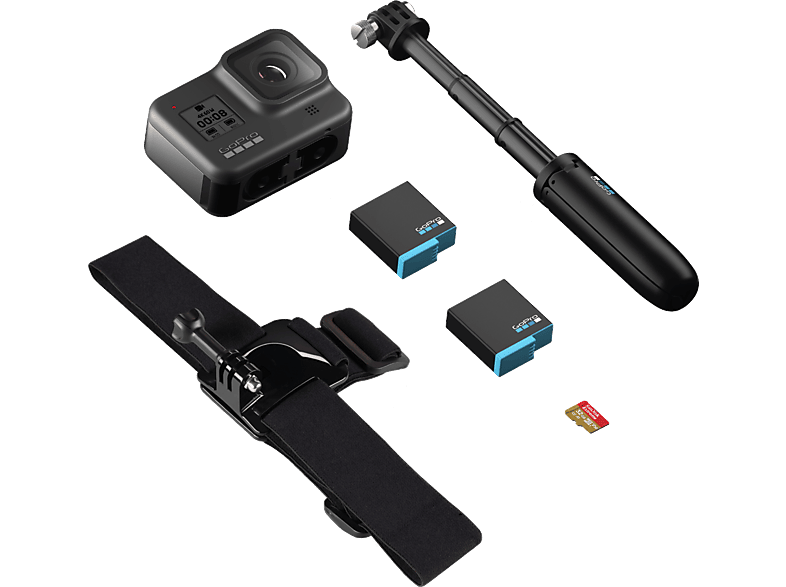gopro hero8 美品箱付　カスタムアクセ多数付 GoPro HERO8 Blackにマウントや交換バッテリ付きで約6万円の数量限定