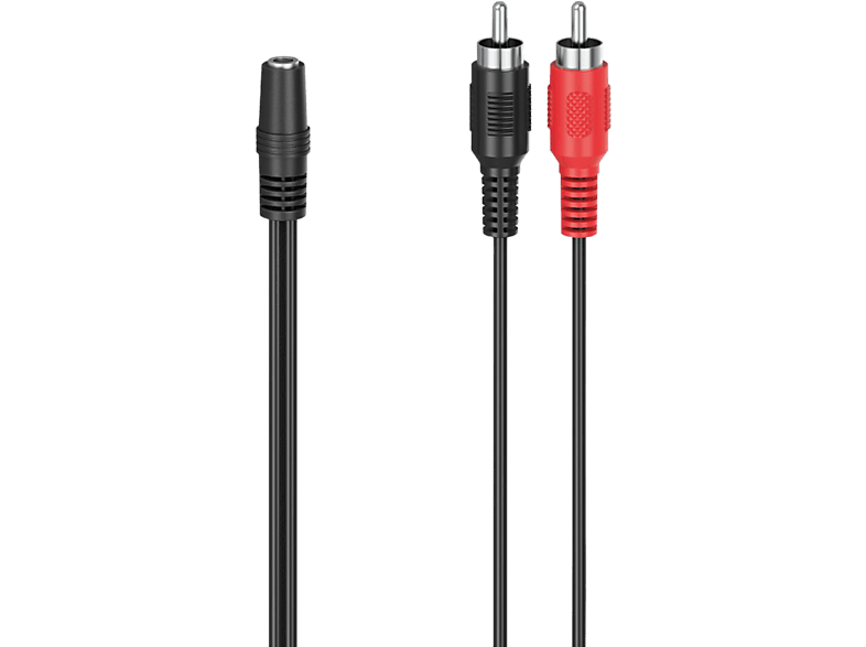 HAMA 00205186 ADAPTER RCA/AUX3 2XM/F - Audio-Adapter (Schwarz)