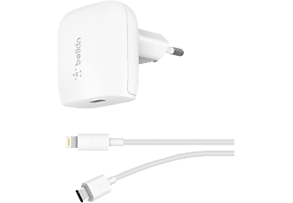 BELKIN Boost Charge 20 W - Caricatore PD USB-C con cavo USB-C / Lightning (Bianco)