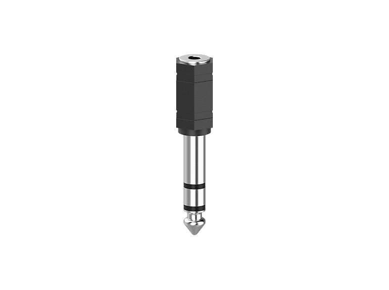 Hama 00205194 Klinke Audio Adapter [1x Klinkenbuchse 3.5 mm - 1x Klinkenstecker 6.35 mm] Schwarz