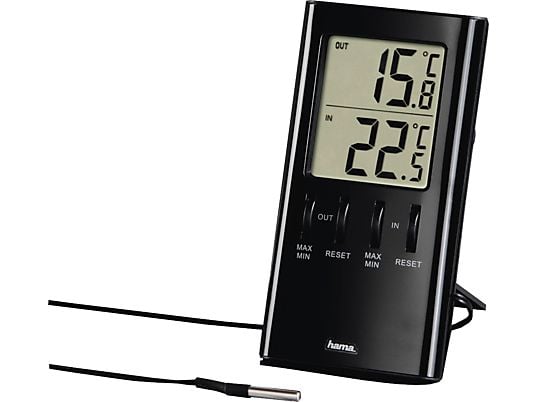 HAMA T-350 - Thermomètre LCD (Noir)