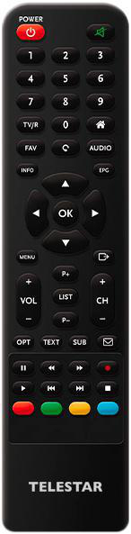 TELESTAR Starsat HD+ AAC Receiver (HDTV, HD+ Karte inklusive, DVB-S, DVB-S2, Schwarz)