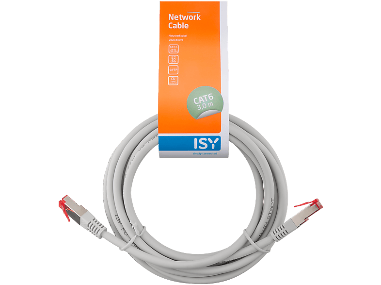 ISY Netzwerkkabel IPC-6030-1, 3m, Cat6, S/FTP, RJ-45, Weiß — Foto 3 von 4