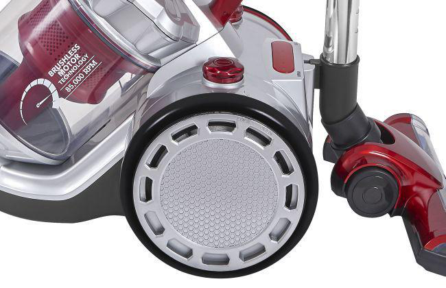 EXQUISIT BP 6401 SI Bodenstaubsauger mit Akku Staubsauger, maximale Leistung: 130 Watt