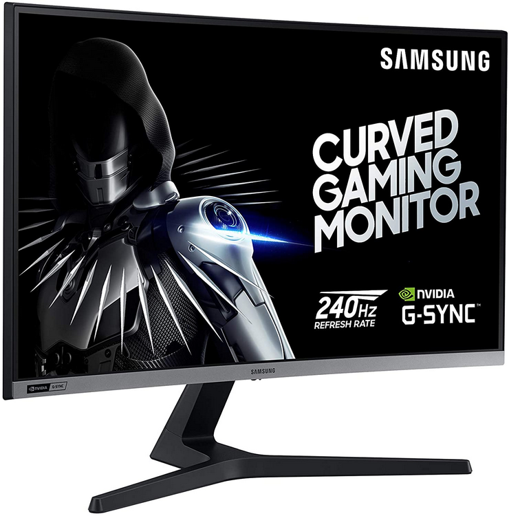 Monitor gaming - Samsung LC27RG50FQUXDU, 27" FHD, Curvo, 4 ms, 240Hz, G-Sync Ready, Eye Saver, HDMI, Gris