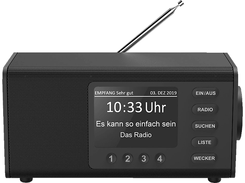 DR1000DE | FM, DAB, Schwarz DAB/DAB+ MediaMarkt Digitalradio, HAMA Radios DAB+,