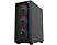 FRISBY FC-9365G 650W 80+ Double Slim 4 Fan RGB Bilgisayar Kasası Siyah