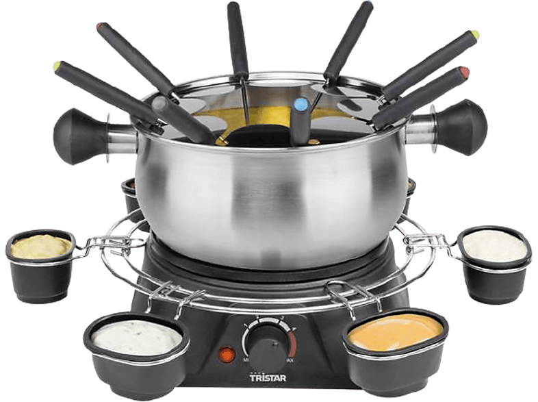 TriStar Fondue-Familien Set 1.3l, Edelstahl, FO-1109 Fondue