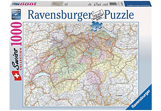 RAVENSBURGER Swiss Collection: Schweizerkarte - Puzzle (Mehrfarbig)