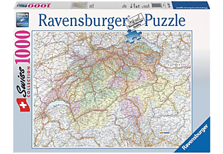 RAVENSBURGER Swiss Collection: Schweizerkarte - Puzzle (Multicolore)