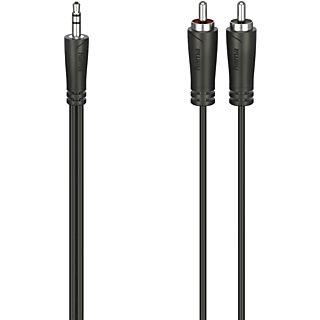 HAMA 205109 CABLE AUX3/RCA M/2XM 0.75M - Audio-Kabel (Schwarz)