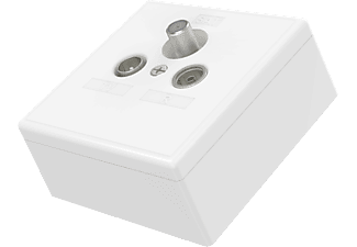 HAMA 205288 SKITU 4IN1 COAX JUNCTION BOX - Prise d'antenne (Blanc)