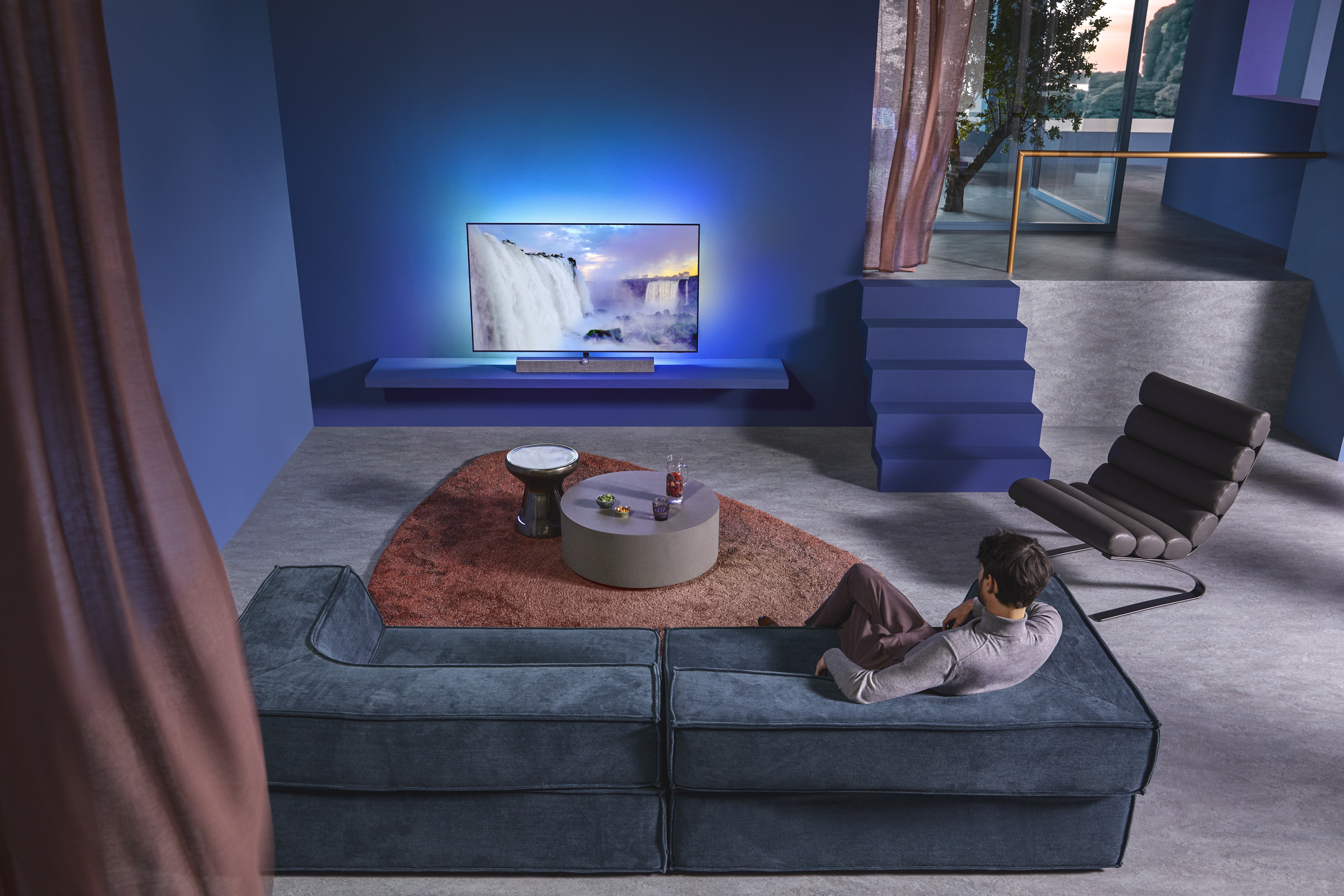 PHILIPS 48OLED935/12 OLED TV (Flat, 48 Zoll / 121 cm, OLED 4K, SMART TV, Ambilight, Android TV™ 9 (Pie))