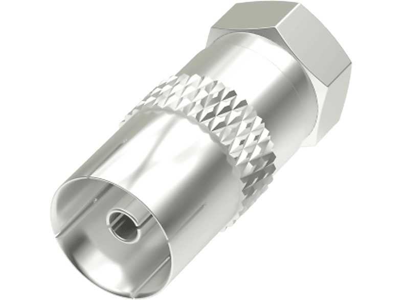 HAMA 205222 ADAPTER F/COAX M/F - SAT-Adapter (Silber)