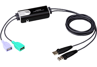 ATEN CS62KM - 2-Port USB Kabel KM Switch (Schwarz)