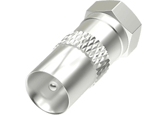 HAMA 205221 ADAPTER F/COAX M/M - SAT-Adapter (Silber)