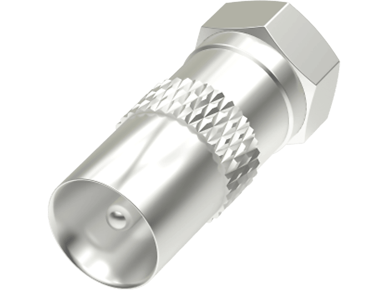 HAMA 205221 ADAPTER F/COAX M/M - SAT-Adapter (Silber)