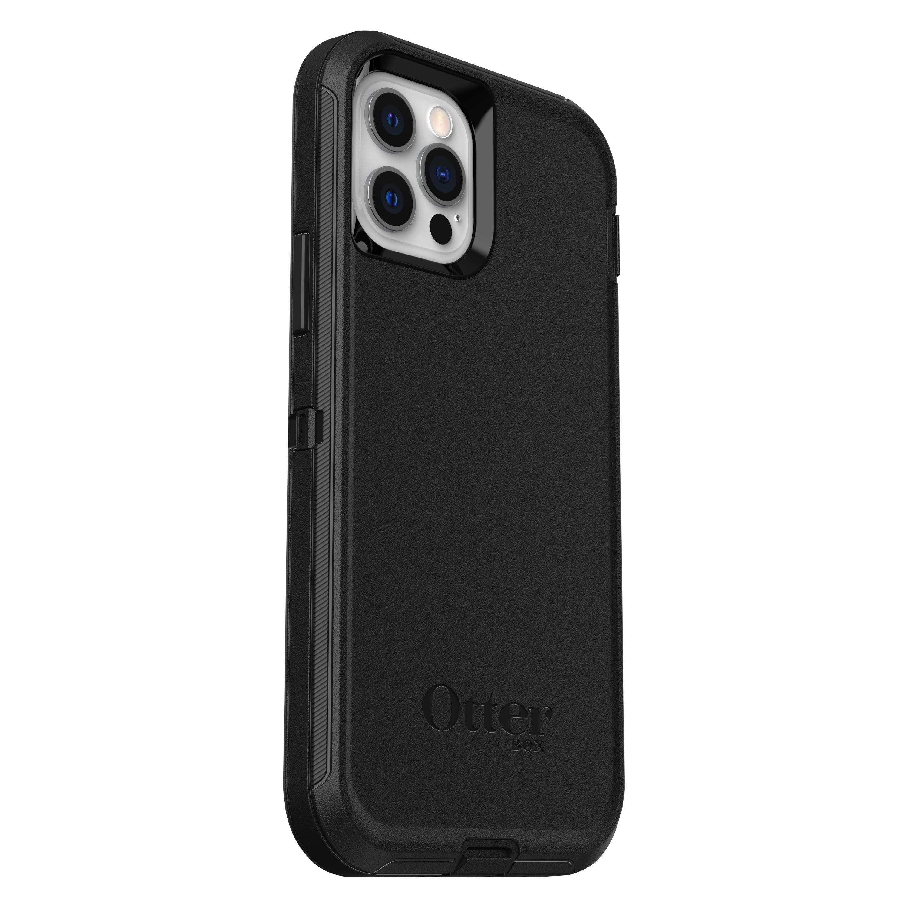 OTTERBOX Defender, Backcover, Apple, iPhone 12, iPhone 12 Pro, Schwarz