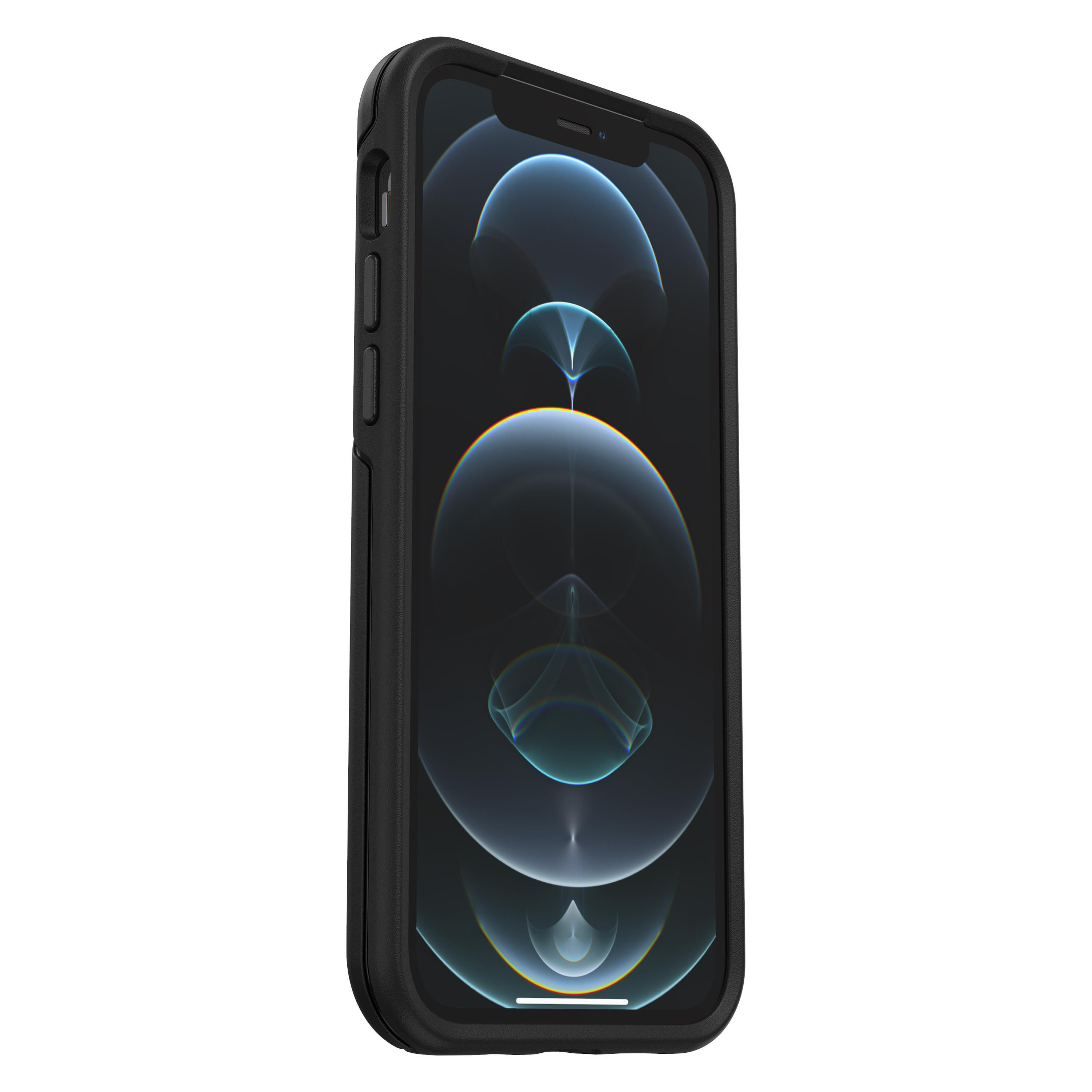 OTTERBOX Otter + Pop Symmetry Series, Backcover, Apple, iPhone 12, iPhone 12 Pro, Schwarz