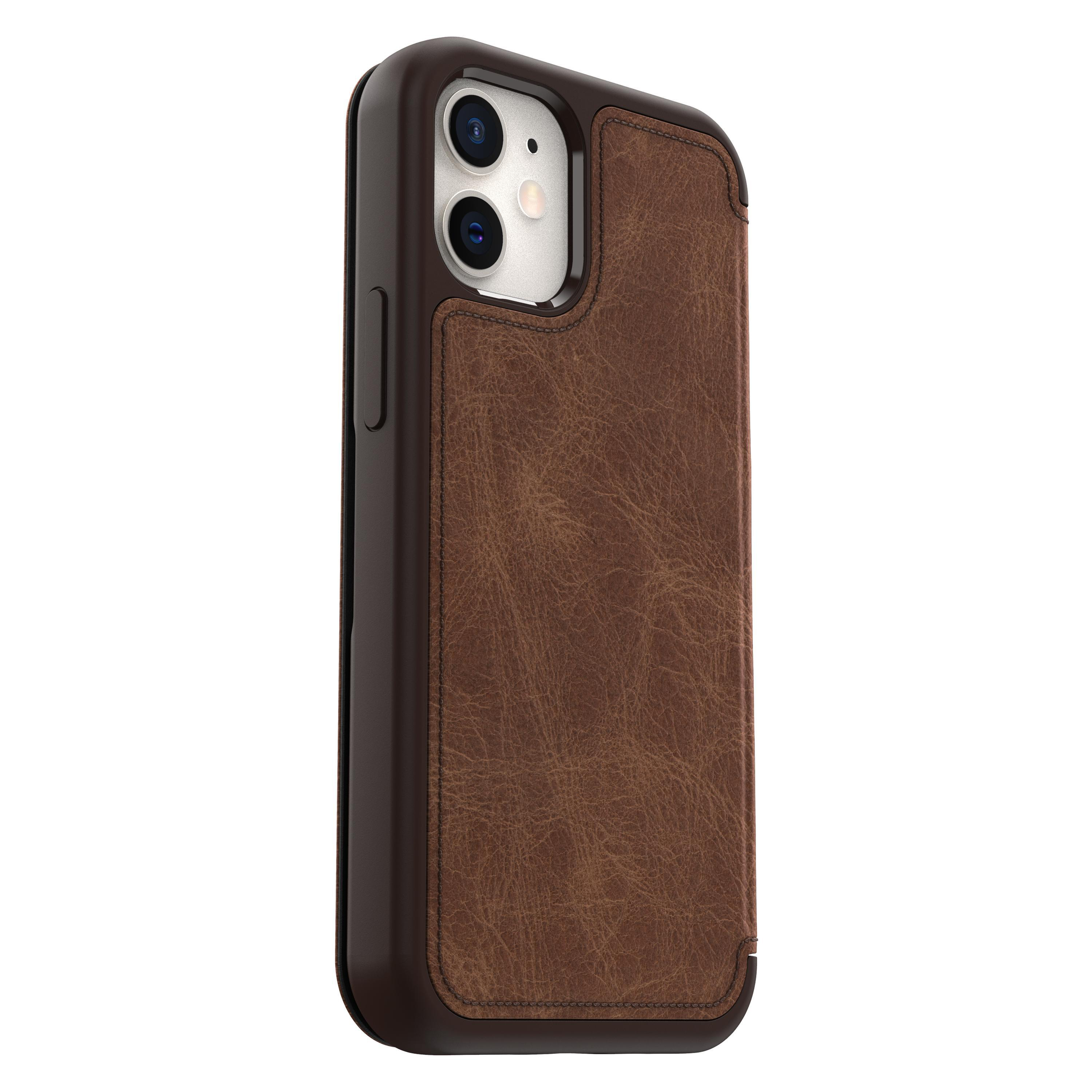 OTTERBOX Strada, Cover, Mini, iPhone Braun Flip Apple, 12