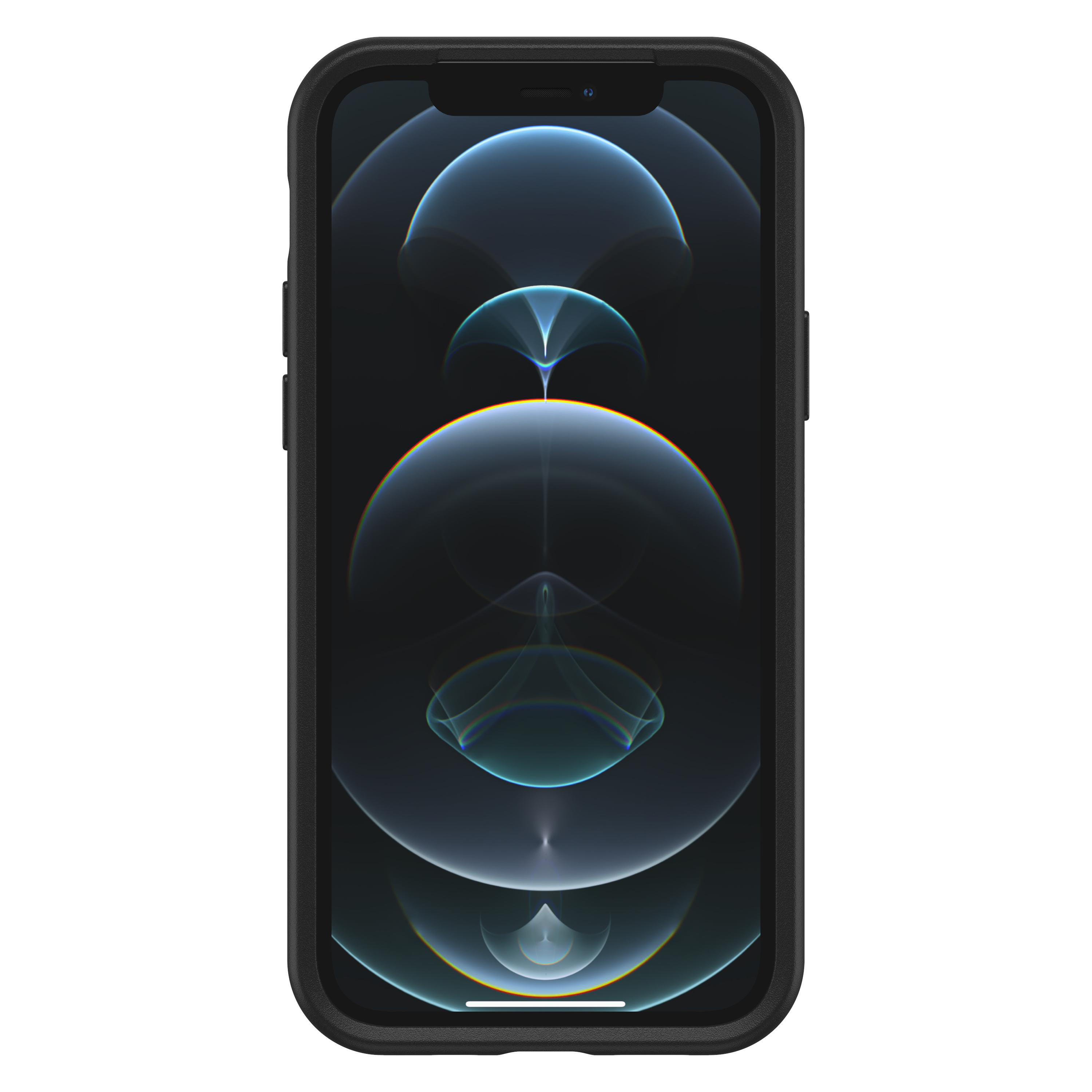 OTTERBOX Otter + Pop Symmetry Series, Backcover, Apple, iPhone 12, iPhone 12 Pro, Schwarz