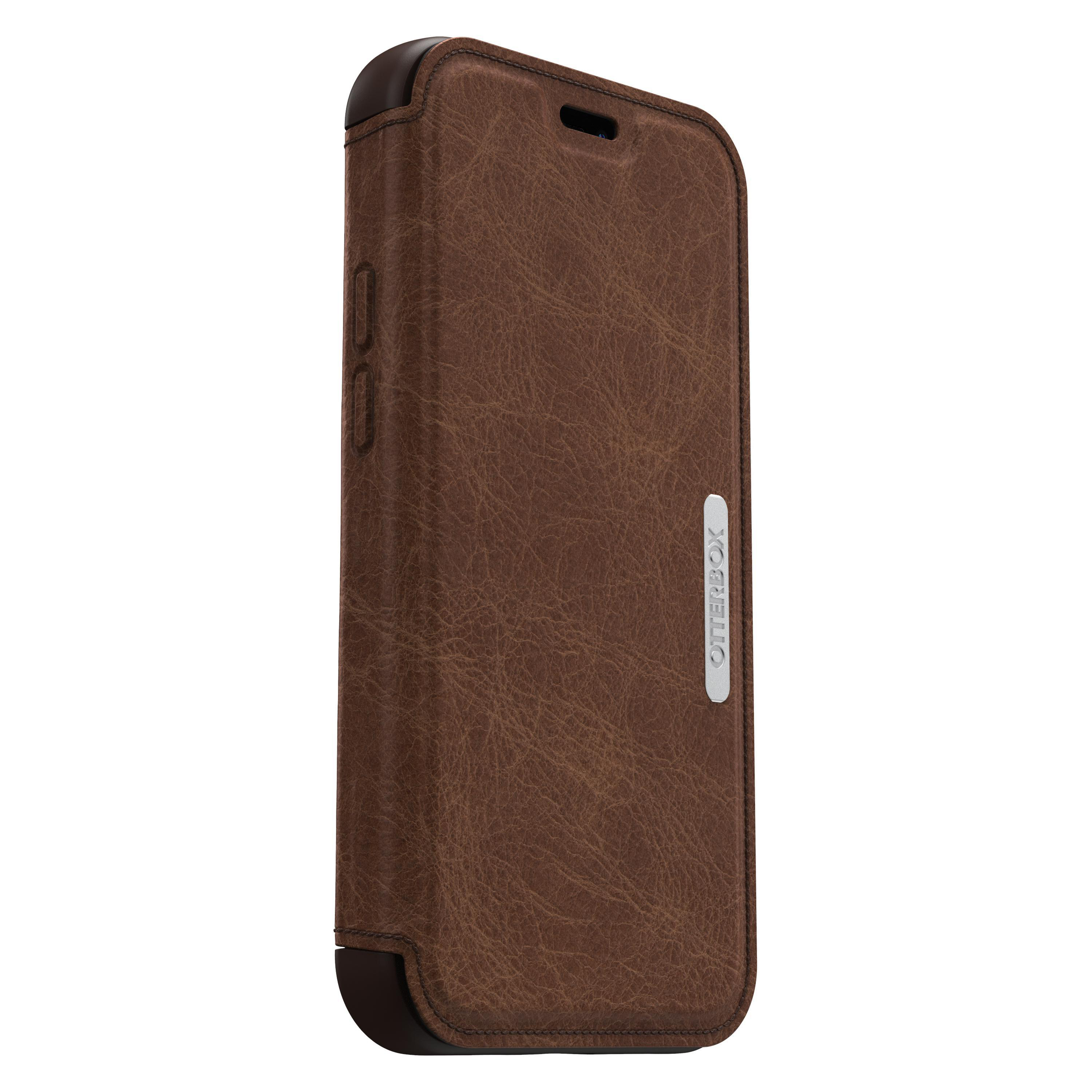 OTTERBOX Strada, Cover, Mini, iPhone Braun Flip Apple, 12