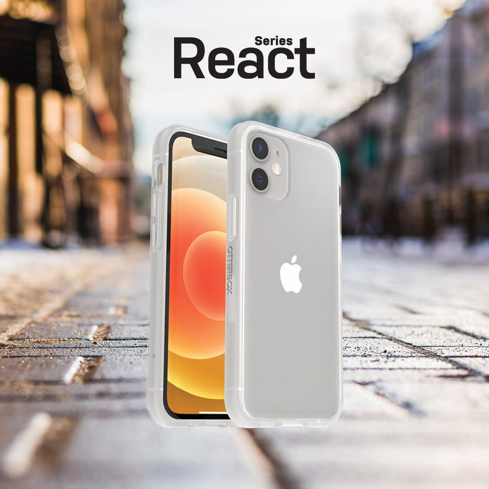 OTTERBOX React Mini, Backcover, Apple, iPhone 12 Mini, Transparent