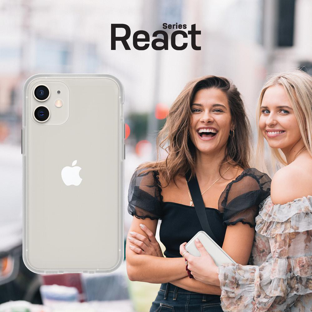 OTTERBOX React Mini, Backcover, Apple, iPhone 12 Mini, Transparent