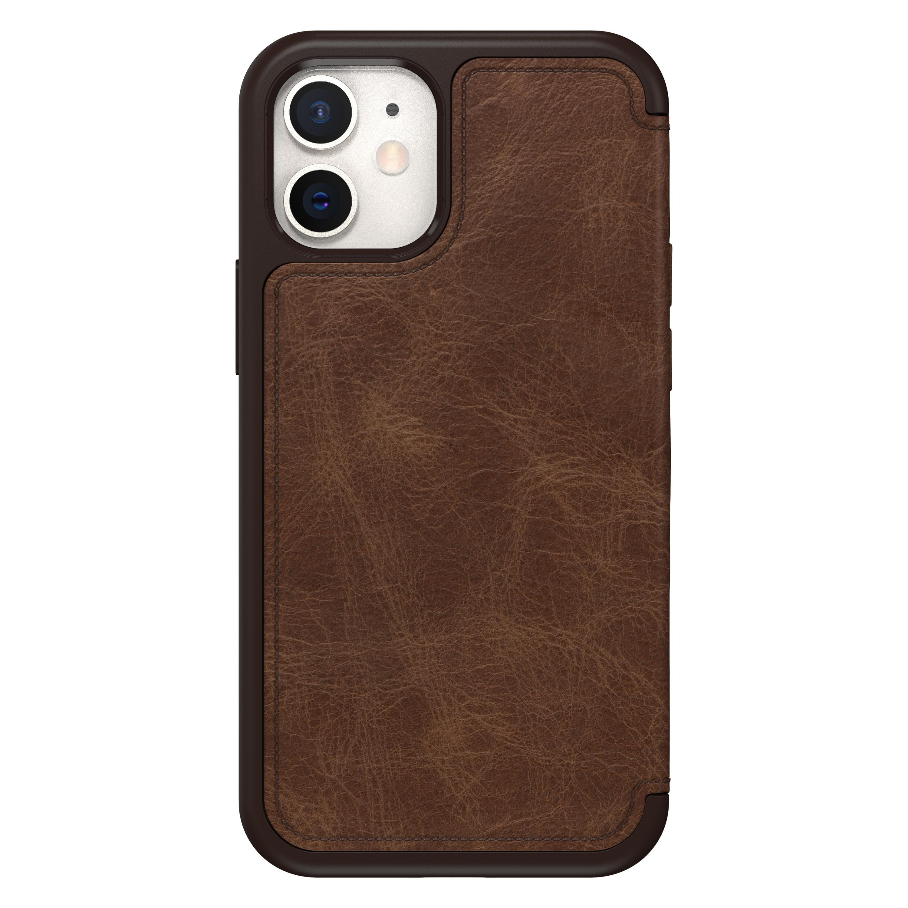 OTTERBOX Strada, Cover, Mini, iPhone Braun Flip Apple, 12