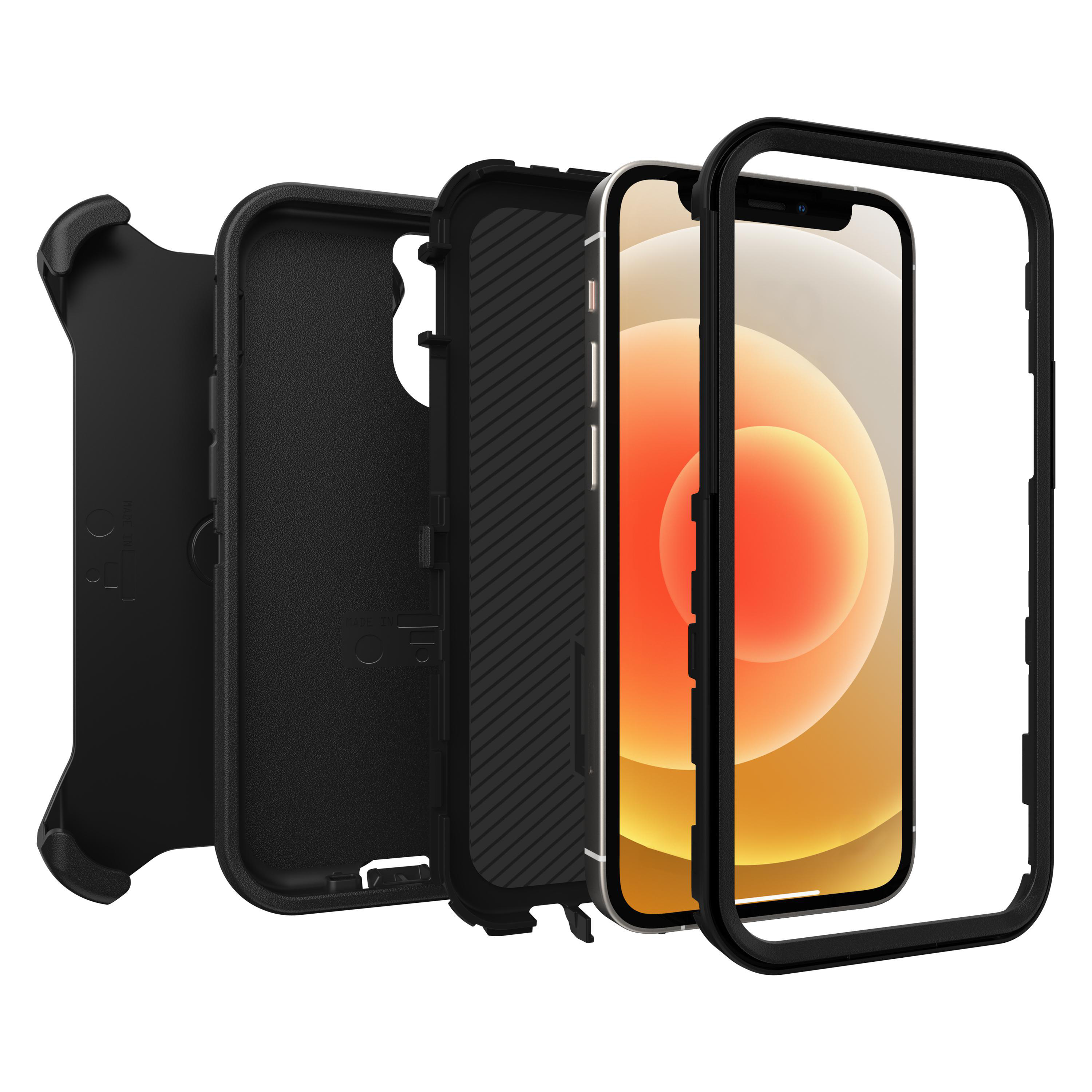 OTTERBOX Defender , Backcover, Apple, iPhone 12 Mini, Schwarz