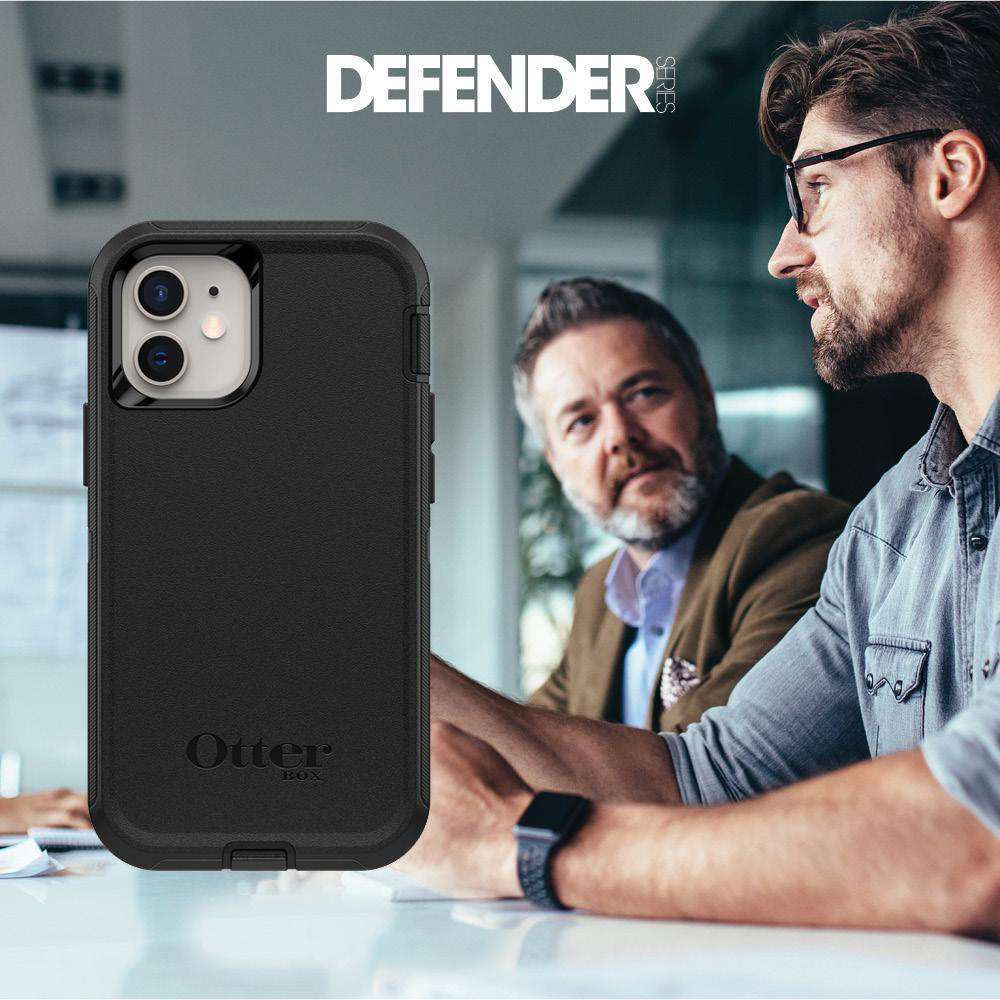 12 Apple, OTTERBOX Backcover, iPhone Mini, , Defender Schwarz