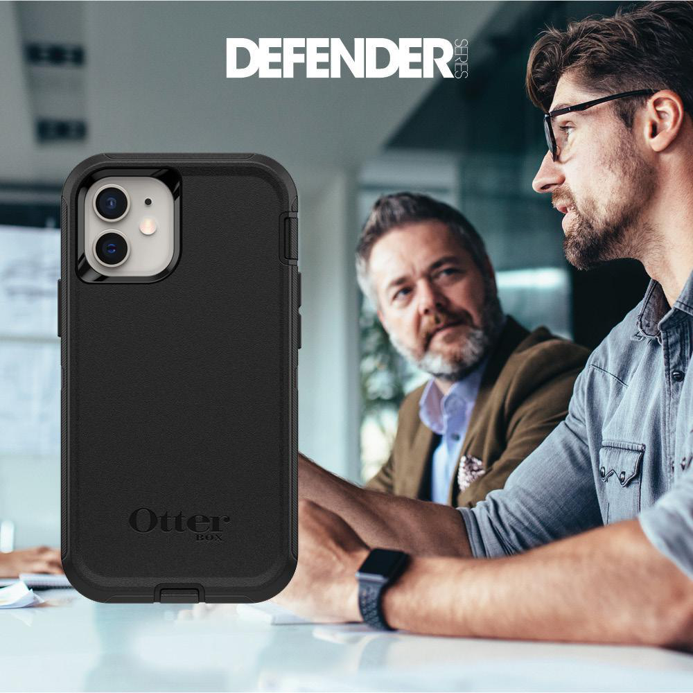 OTTERBOX Defender 12 Backcover, Mini, Schwarz , Apple, iPhone