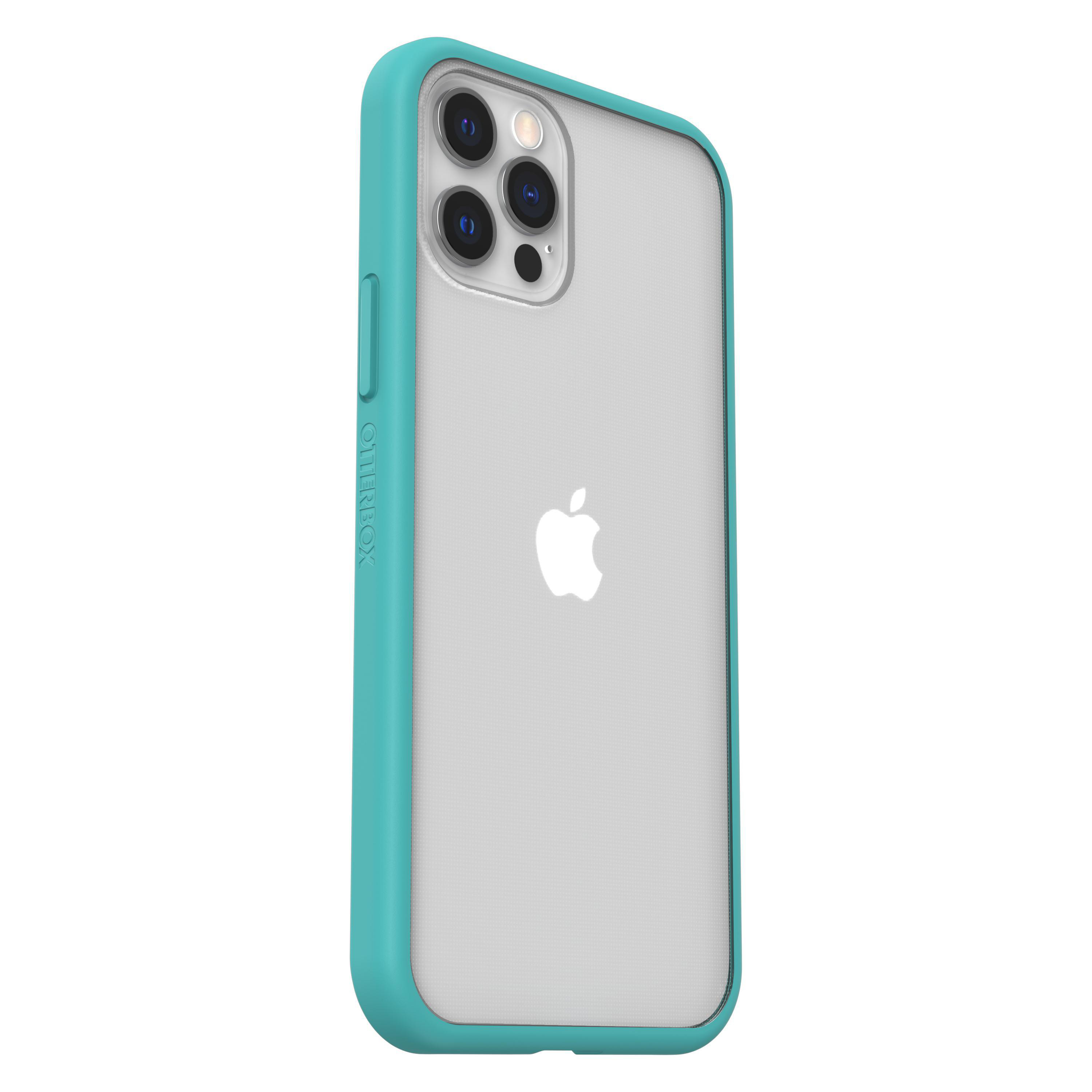 Backcover, React, 12, iPhone 12 iPhone Transparent/Blau Pro, Apple, OTTERBOX