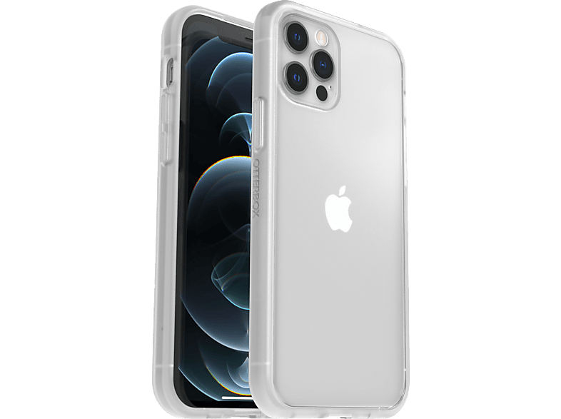 OTTERBOX React + Trusted Glass, Backcover, Apple, iPhone 12, iPhone 12 Pro, Transparent