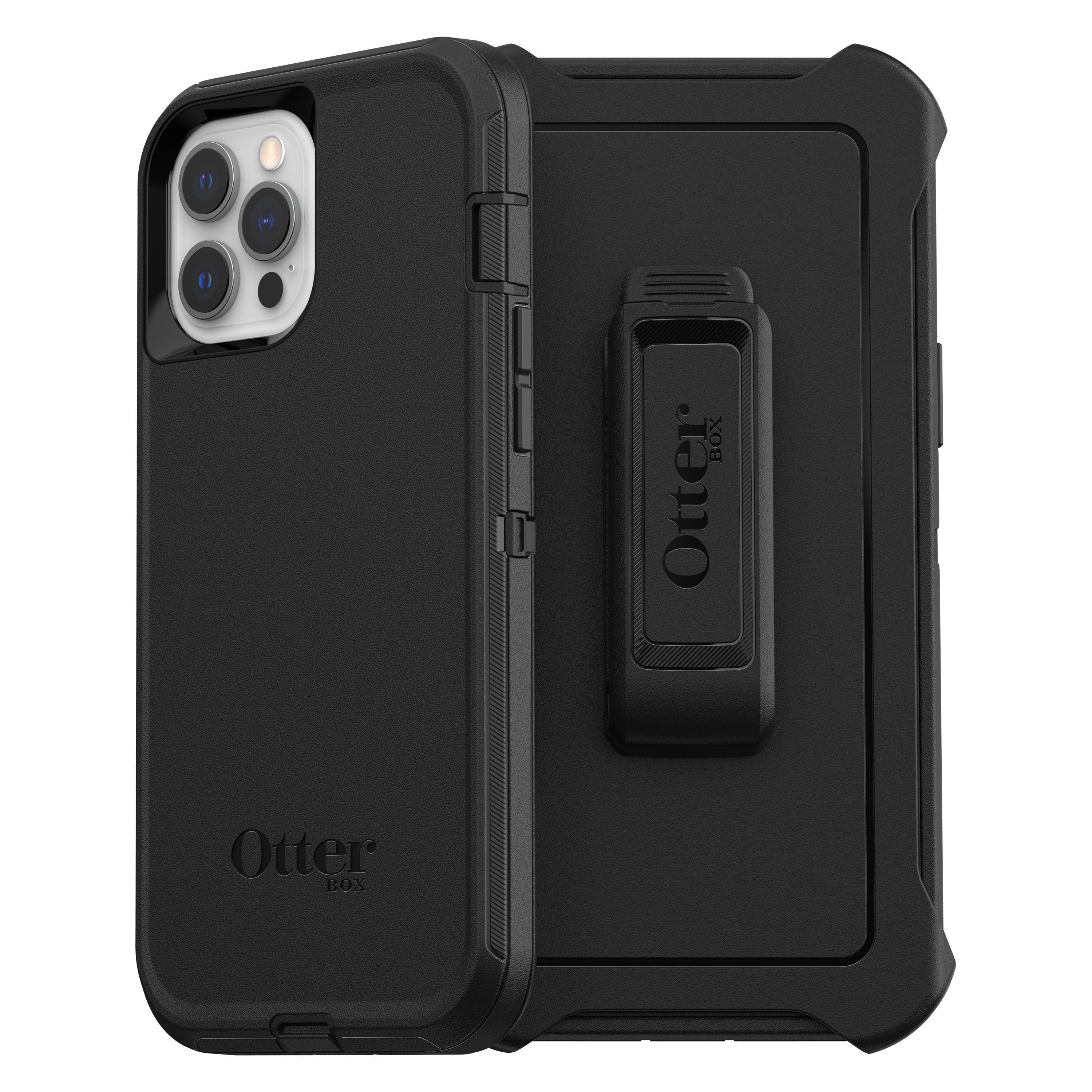 , iPhone 12 Apple, Max, Pro Defender Schwarz OTTERBOX Backcover,