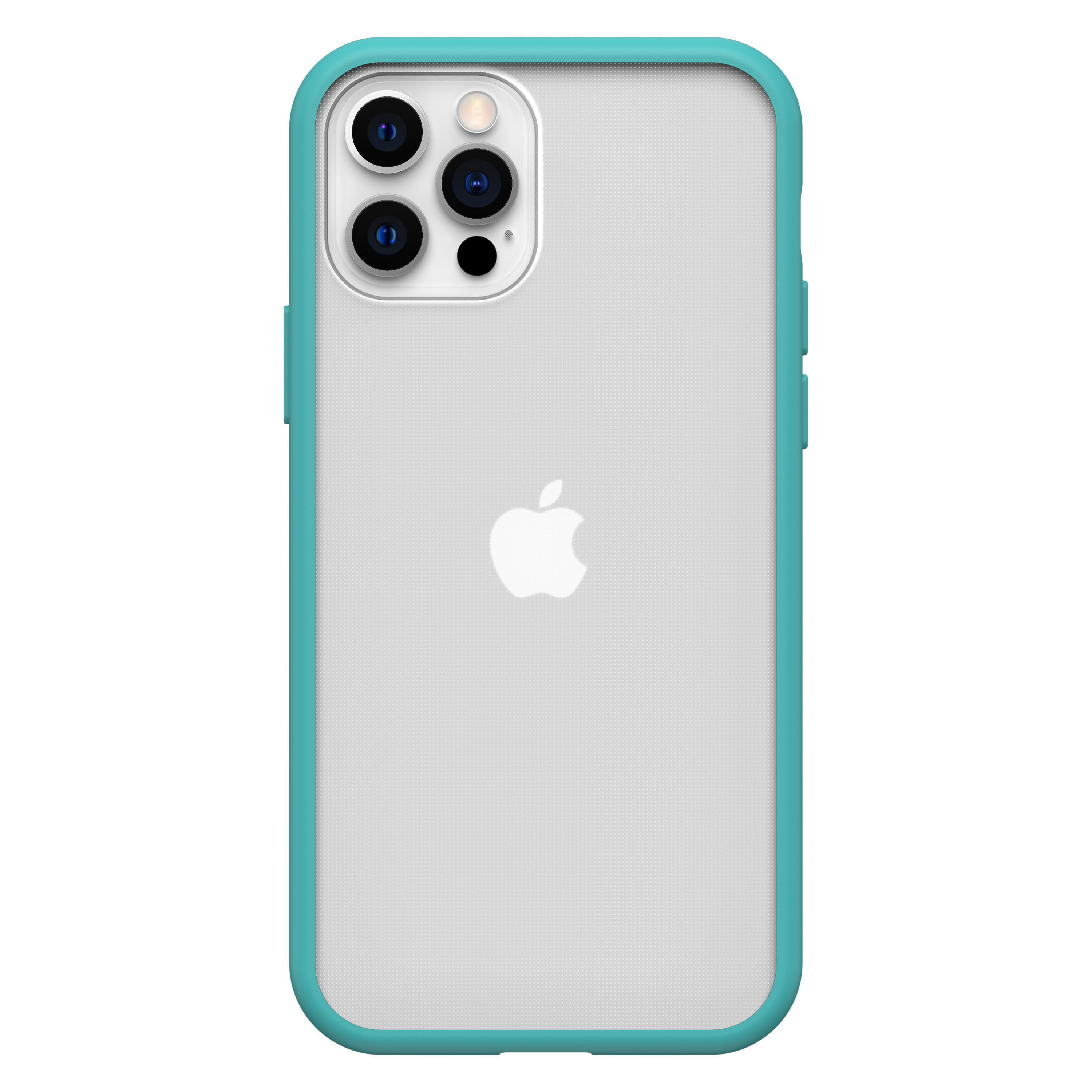 OTTERBOX React, 12 iPhone Apple, Pro, 12, Transparent/Blau Backcover, iPhone