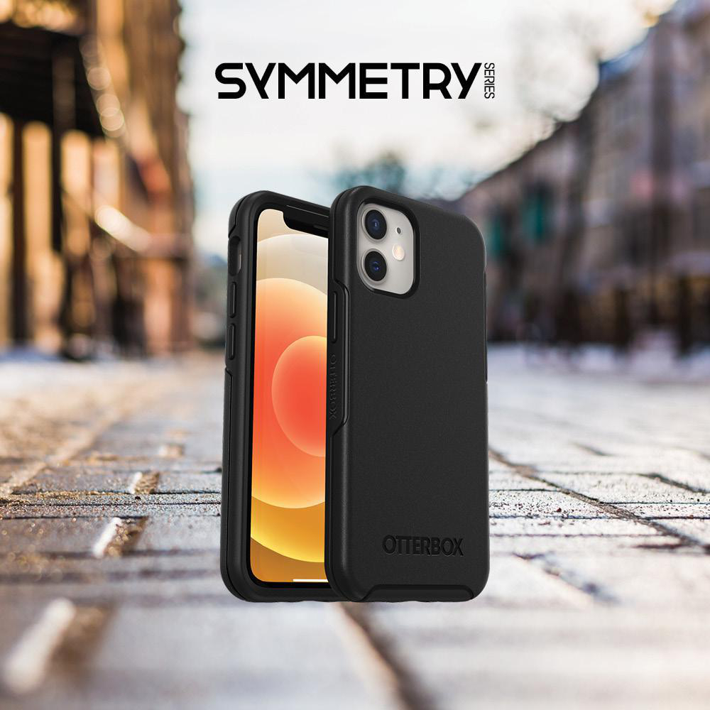 OTTERBOX Symmetry , Backcover, Apple, iPhone 12 Mini, Schwarz