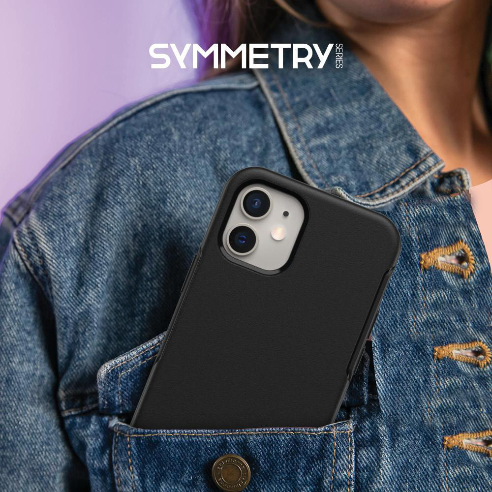 OTTERBOX Symmetry , Backcover, Apple, iPhone 12 Mini, Schwarz