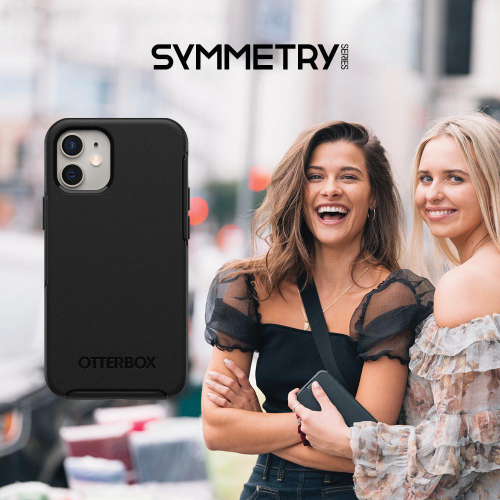 OTTERBOX Symmetry , Backcover, Apple, iPhone 12 Mini, Schwarz