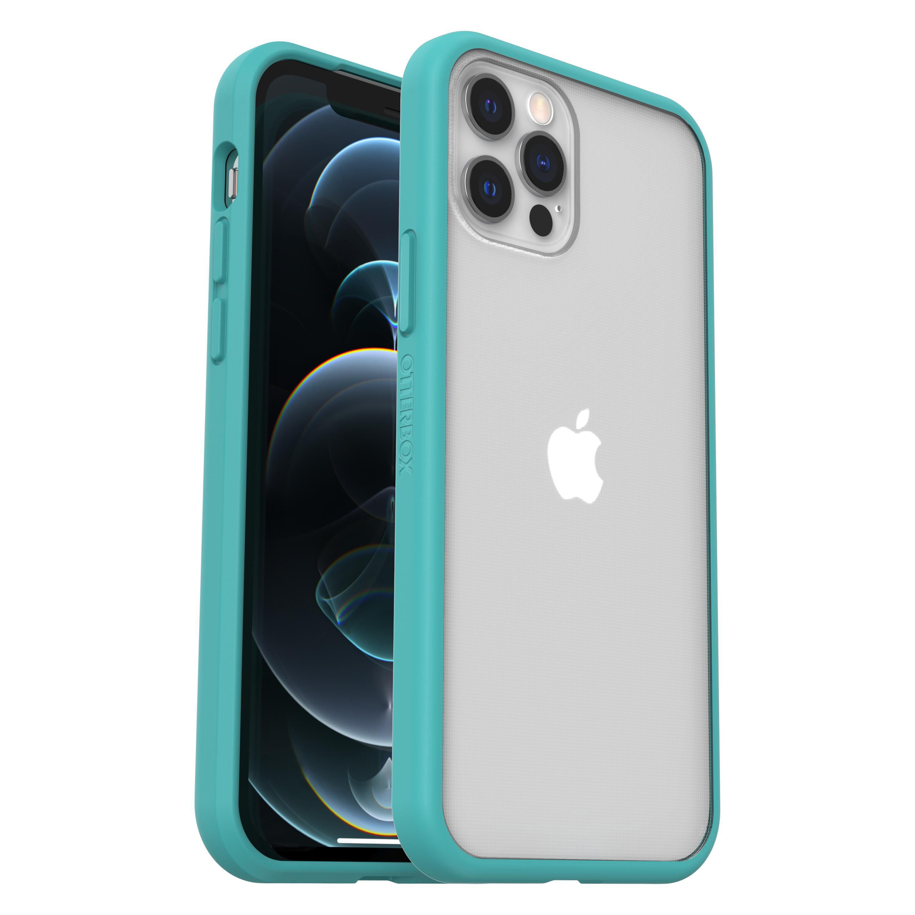 Backcover, React, 12, iPhone 12 iPhone Transparent/Blau Pro, Apple, OTTERBOX